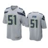 bruce irvin seahawks gray game jersey