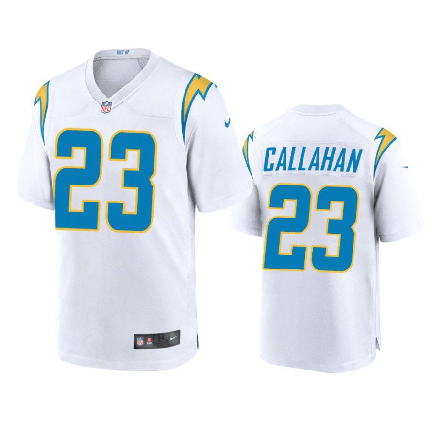 bryce callahan chargers white game jersey