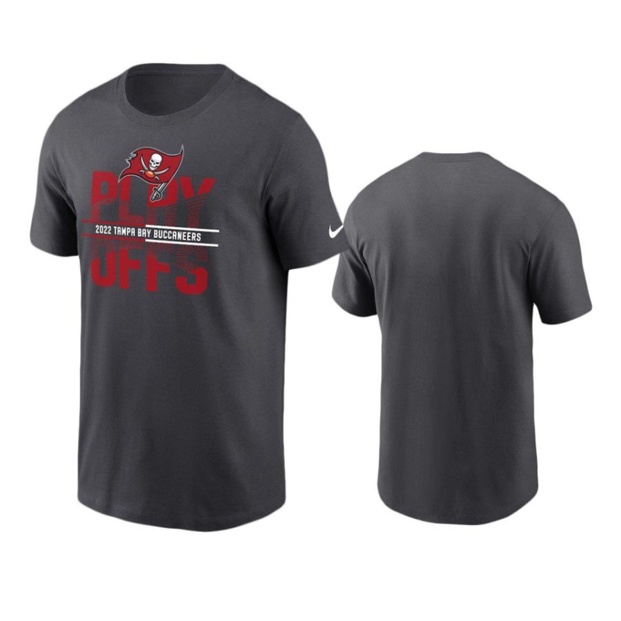 buccaneers anthracite 2022 nfl playoffs t shirt