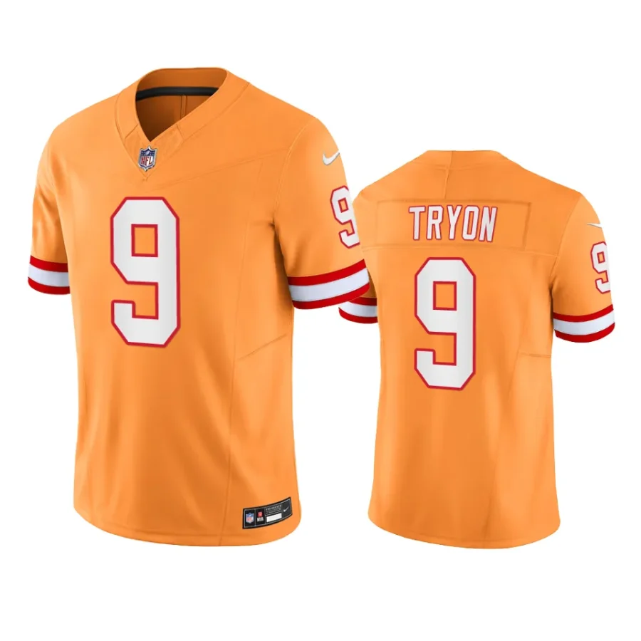 buccaneers joe tryon orange vapor f.u.s.e. limited jersey