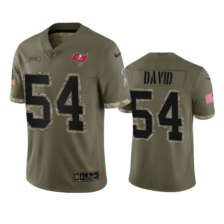 buccaneers lavonte david 2022 salute to service olive jersey