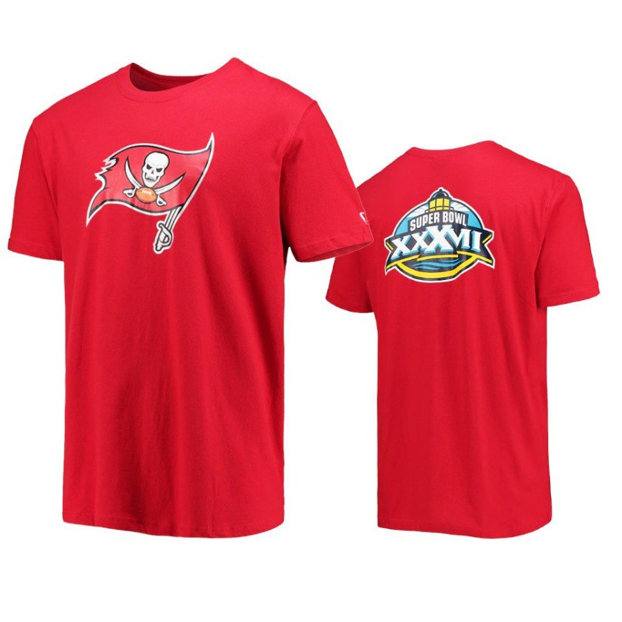 buccaneers red team logo super bowl xxxvii t shirt