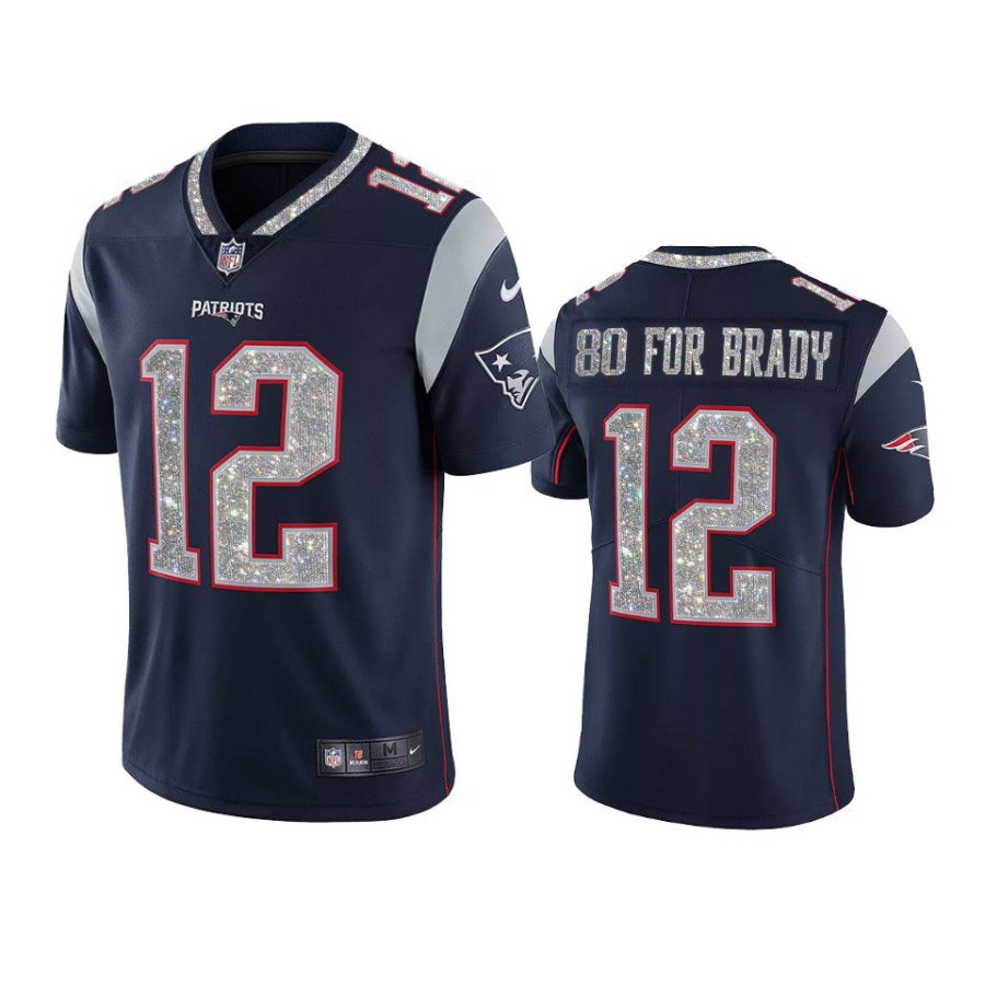 buccaneers tom brady navy 80 for brady diamond jersey