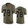 buccaneers tristan wirfs 2022 salute to service olive jersey