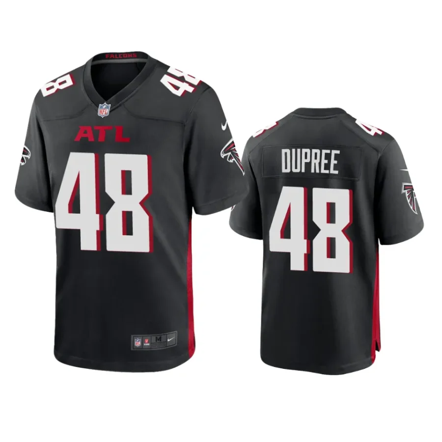 bud dupree falcons black game jersey