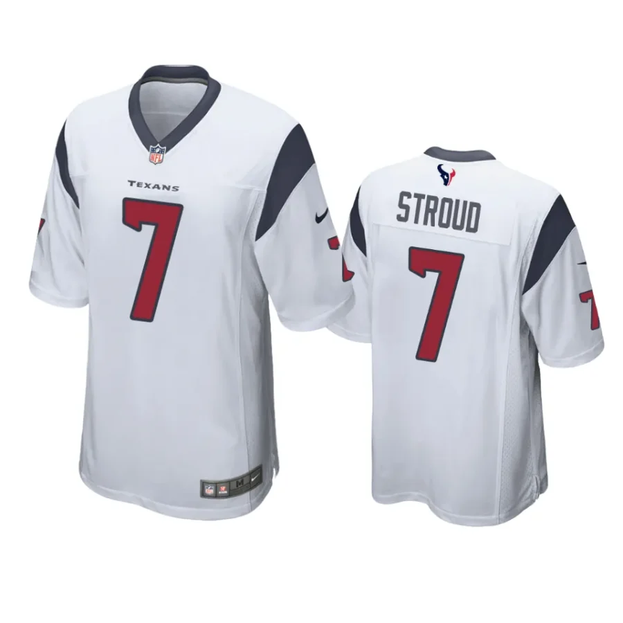 c. j. stroud texans white game jersey