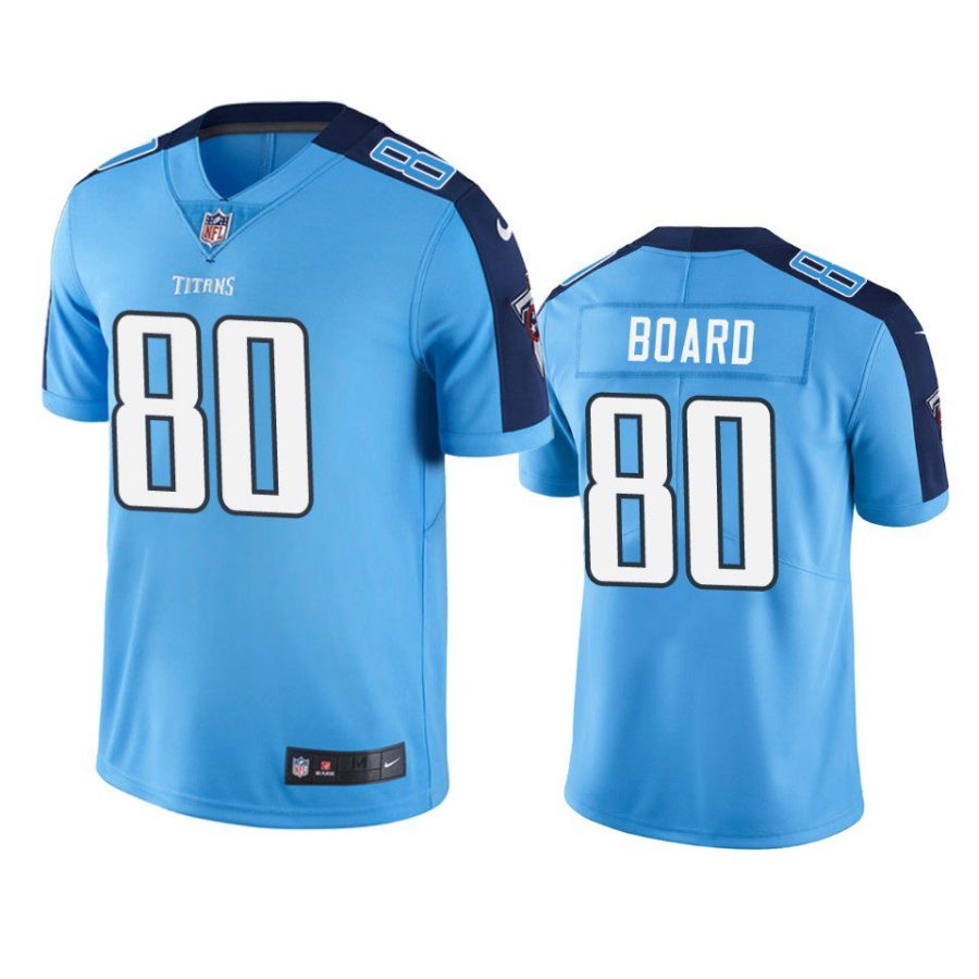 c.j. board titans light blue vapor limited jersey