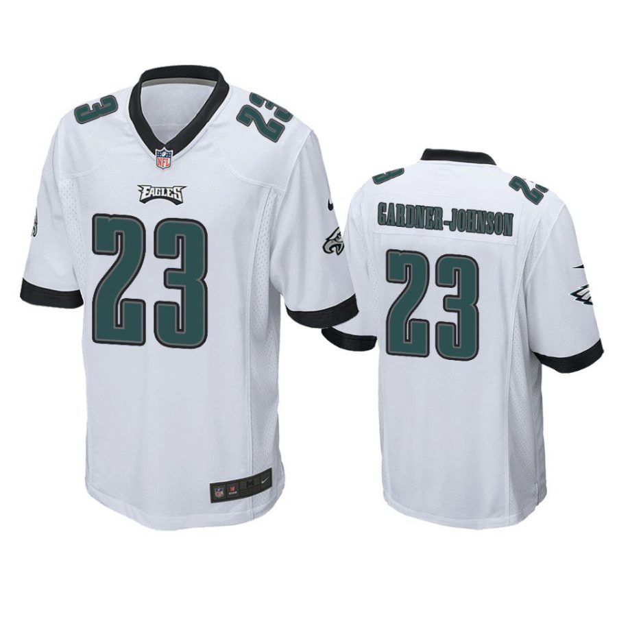 c.j. gardner johnson eagles game white jersey