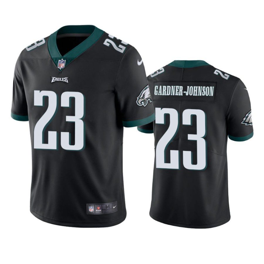 c.j. gardner johnson eagles jersey black vapor limited