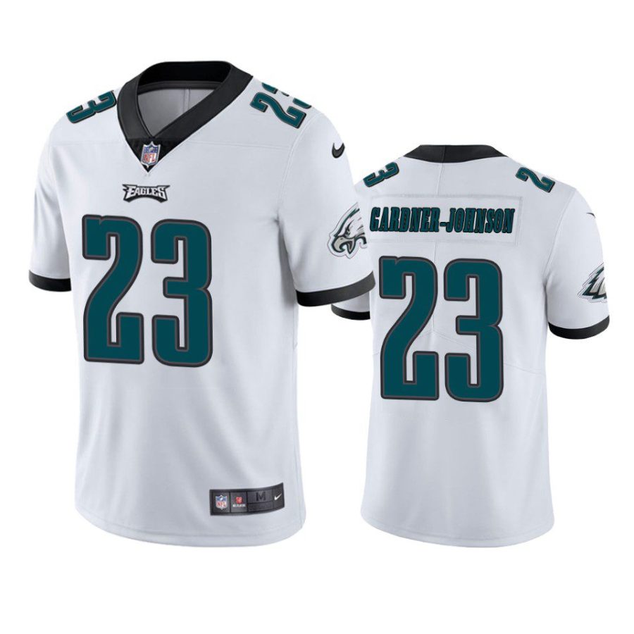 c.j. gardner johnson eagles jersey white vapor limited