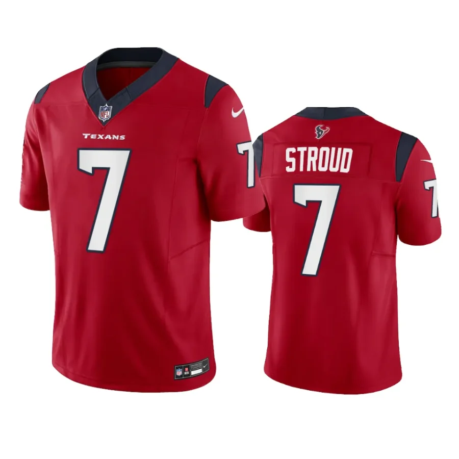 c.j. stroud texans jersey red limited vapor f.u.s.e