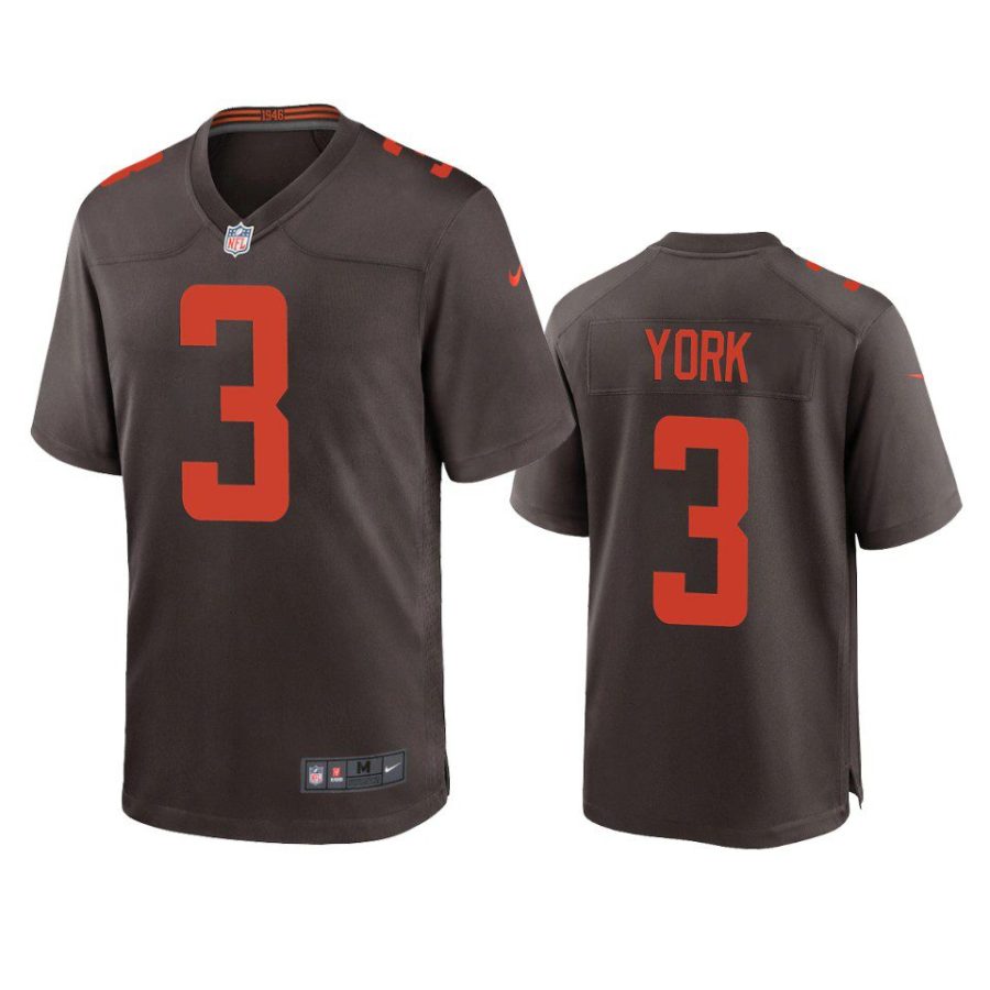 cade york browns alternate game brown jersey