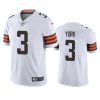 cade york browns vapor limited white jersey