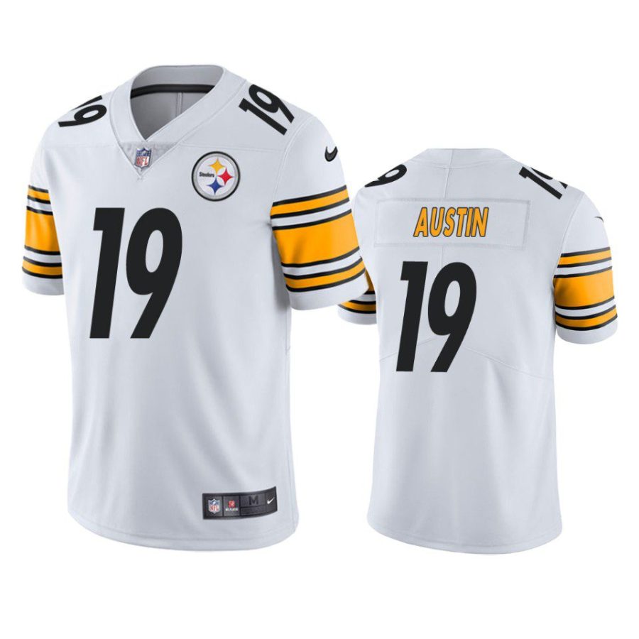 calvin austin steelers vapor limited white jersey