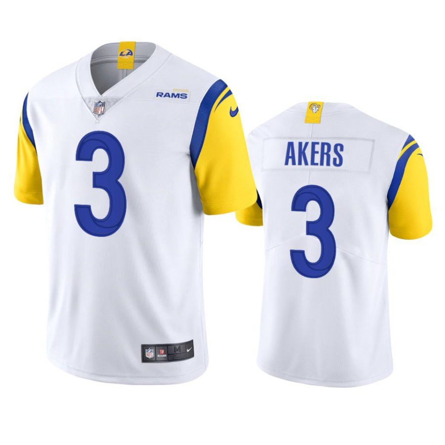 cam akers rams jersey white alternate vapor limited