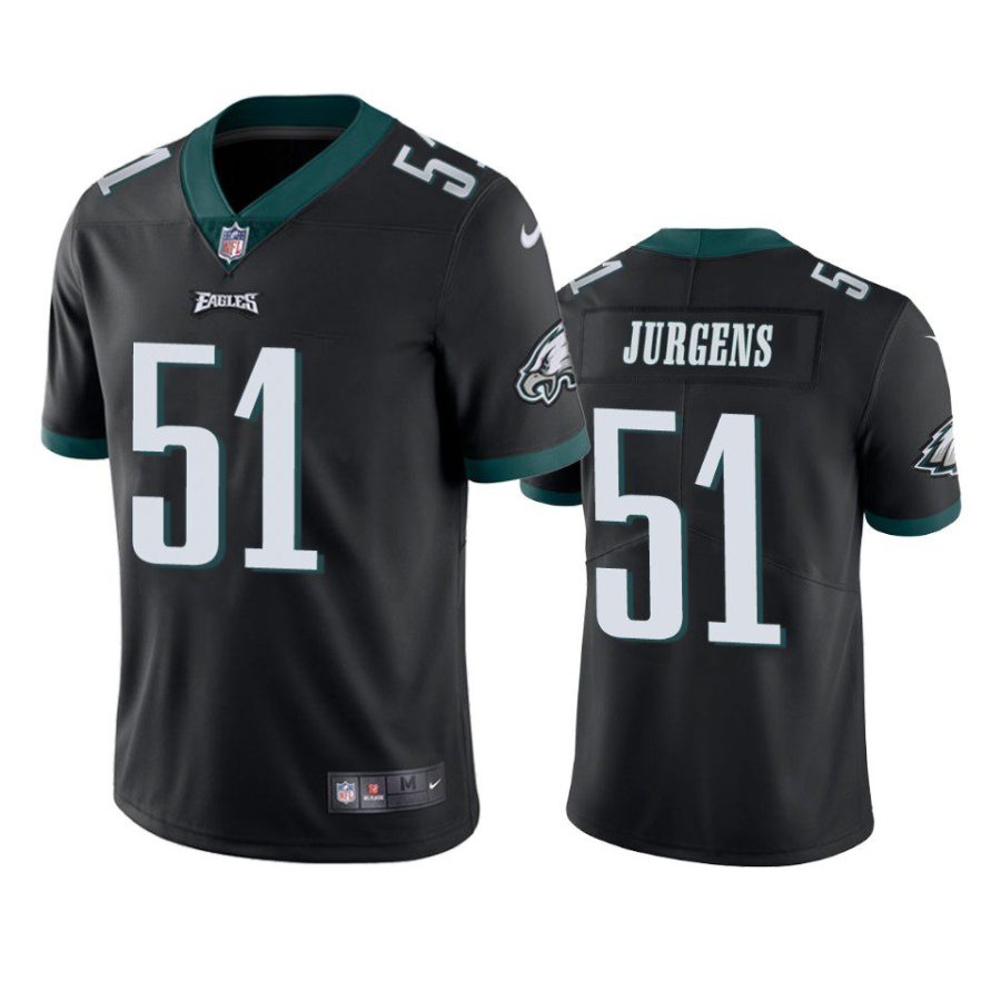 cam jurgens eagles vapor limited black jersey