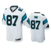 cam sims panthers white game jersey