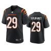 cam taylor britt bengals game black jersey