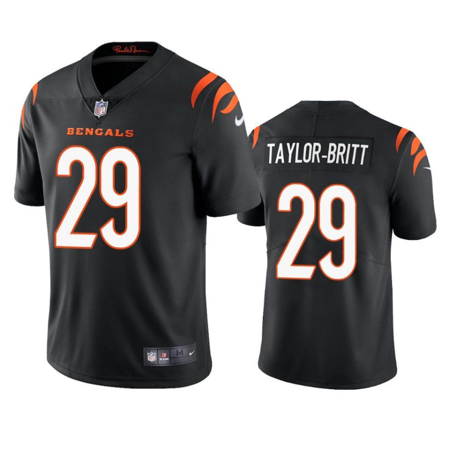 cam taylor britt bengals vapor limited black jersey