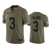 cardinals carson palmer olive limited 2022 salute to service jersey