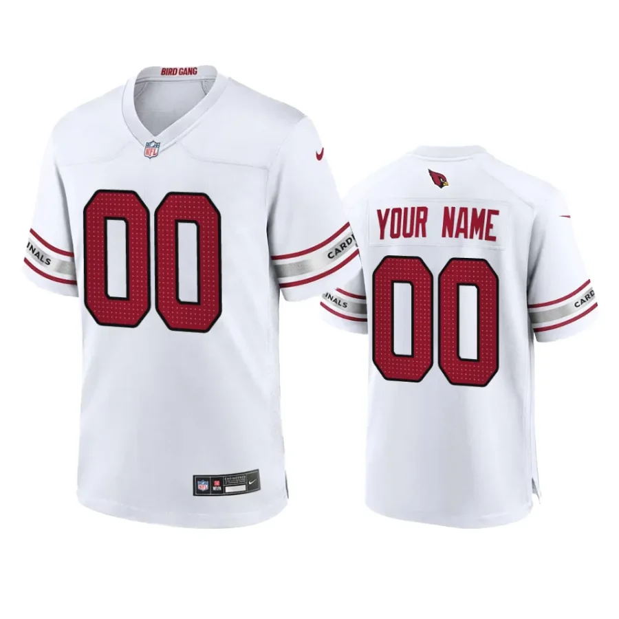 cardinals custom game white jersey