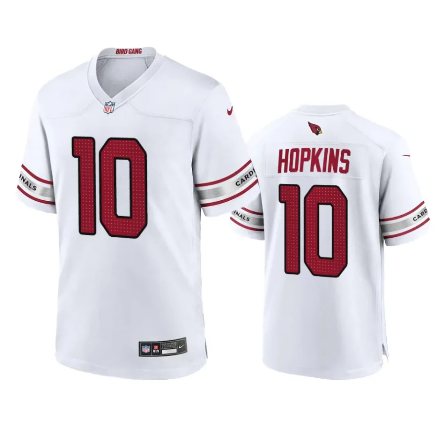 cardinals deandre hopkins game white jersey