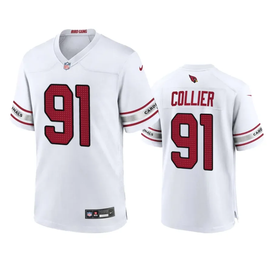 cardinals l.j. collier game white jersey