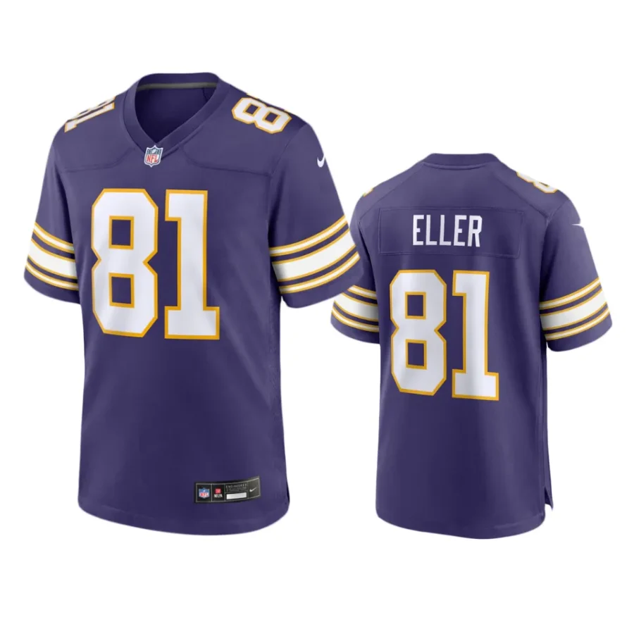 carl eller vikings purple classic game jersey