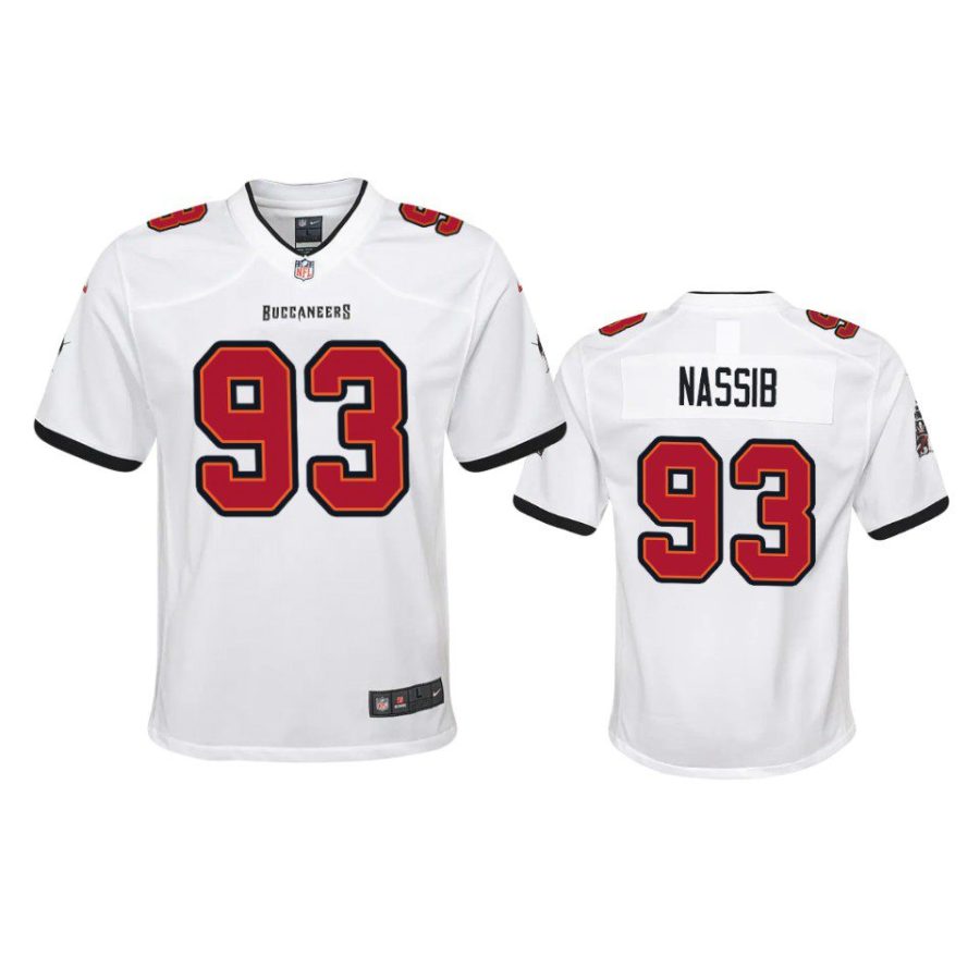 carl nassib game youth white jersey