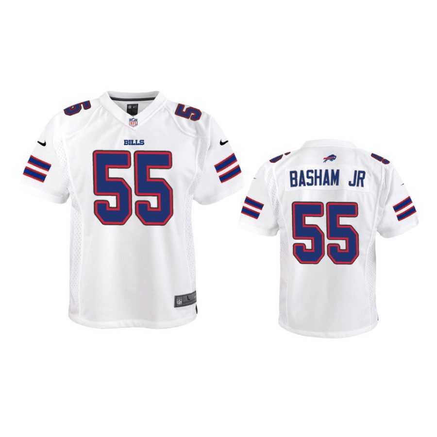 carlos basham jr. game youth white jersey