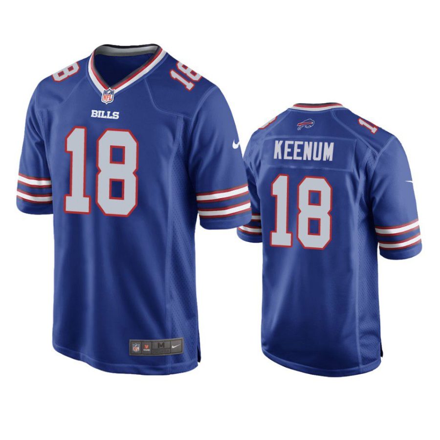 case keenum bills royal game jersey