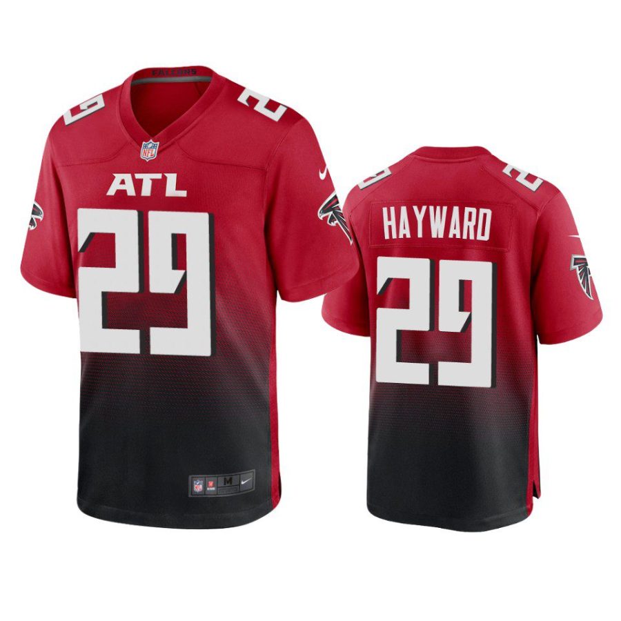 casey hayward falcons game red jersey