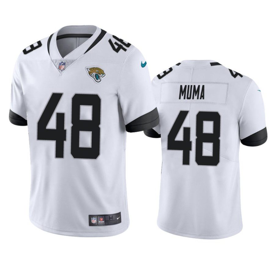 chad muma jaguars white vapor jersey