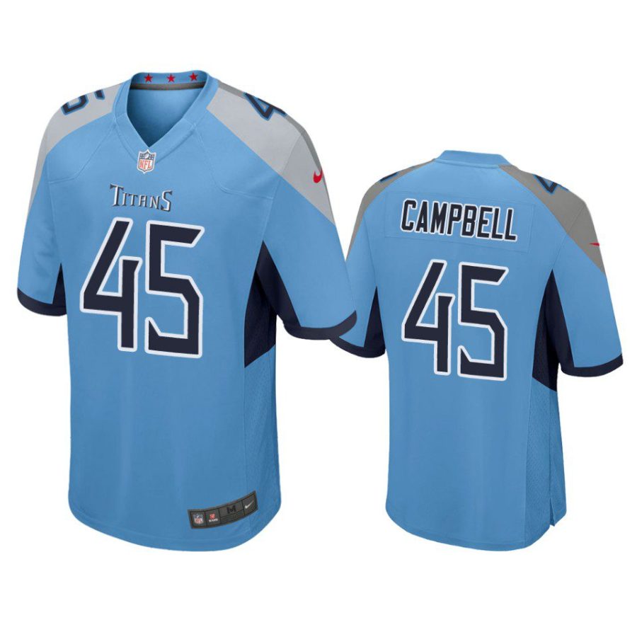 chance campbell titans game light blue jersey