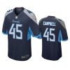 chance campbell titans game navy jersey