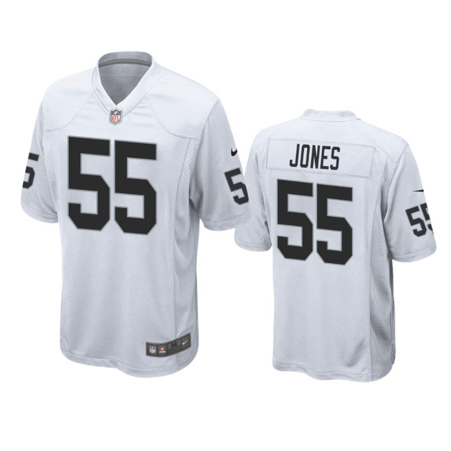 chandler jones raiders game white jersey