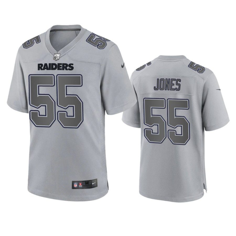 chandler jones raiders gray atmosphere fashion game jersey