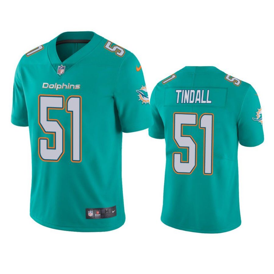 channing tindall dolphins vapor limited aqua jersey