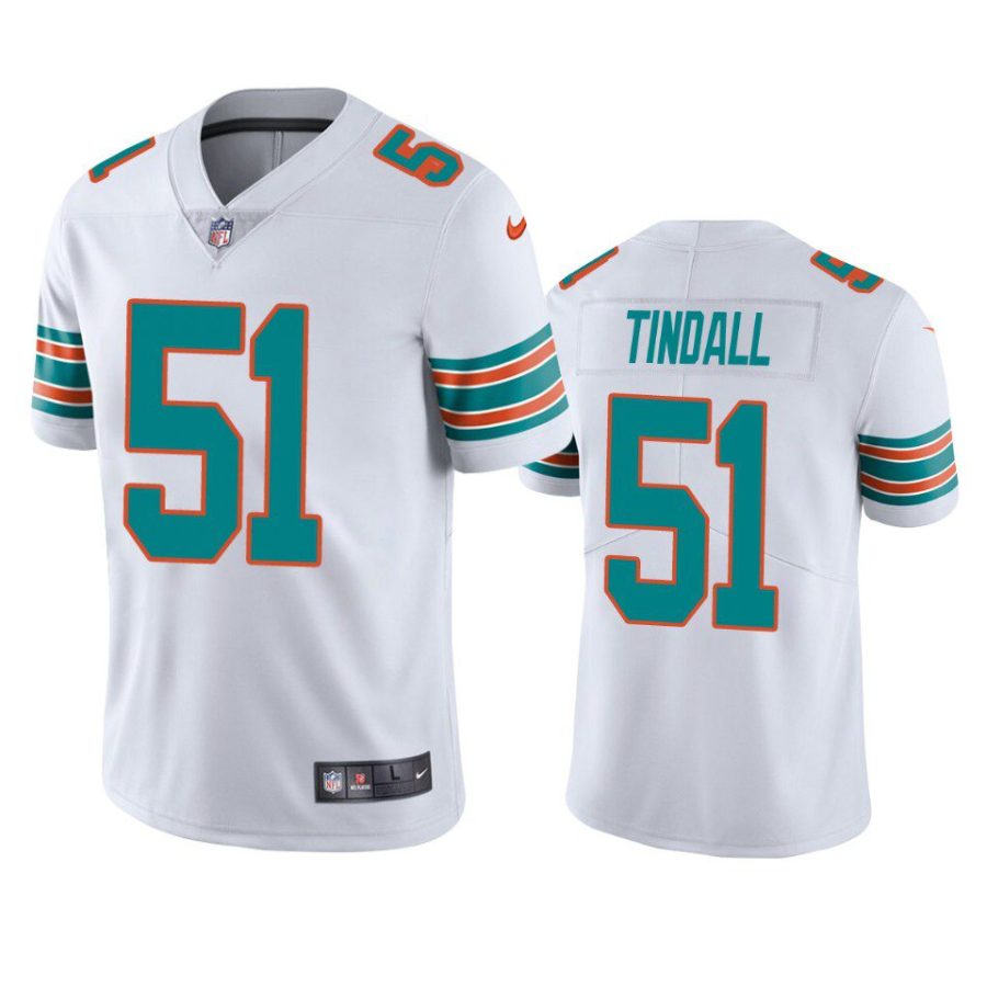 channing tindall dolphins white vapor jersey
