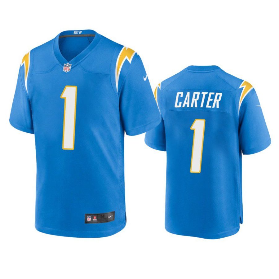 chargers deandre carter game powder blue jersey