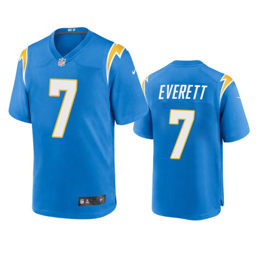 chargers gerald everett game powder blue jersey