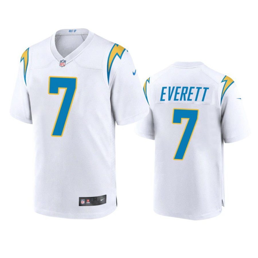chargers gerald everett game white jersey