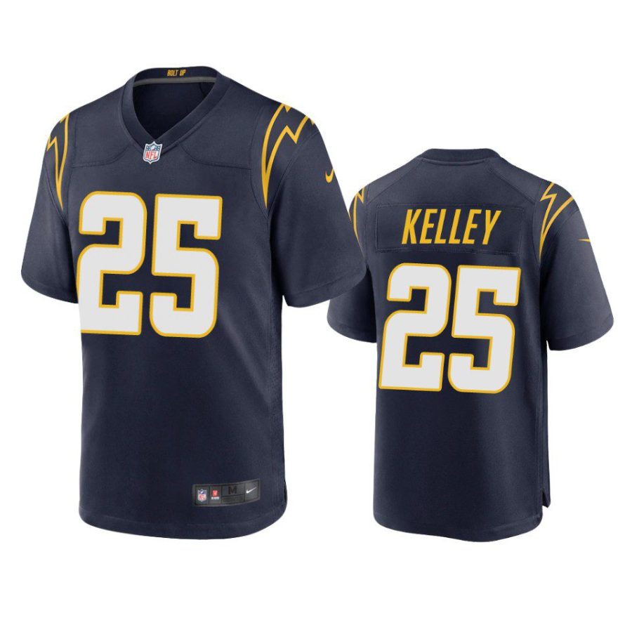 chargers joshua kelley alternate game navy jersey