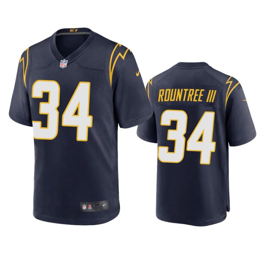 chargers larry rountree iii alternate game navy jersey