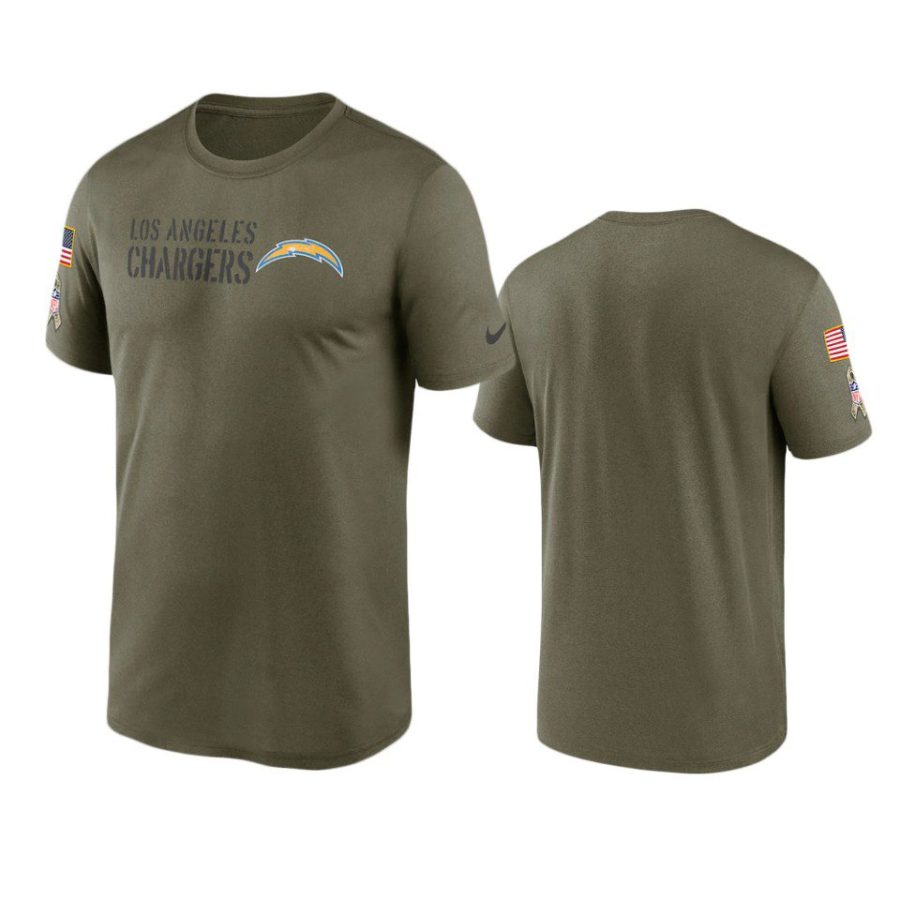 chargers olive 2022 salute to service legend team t shirt