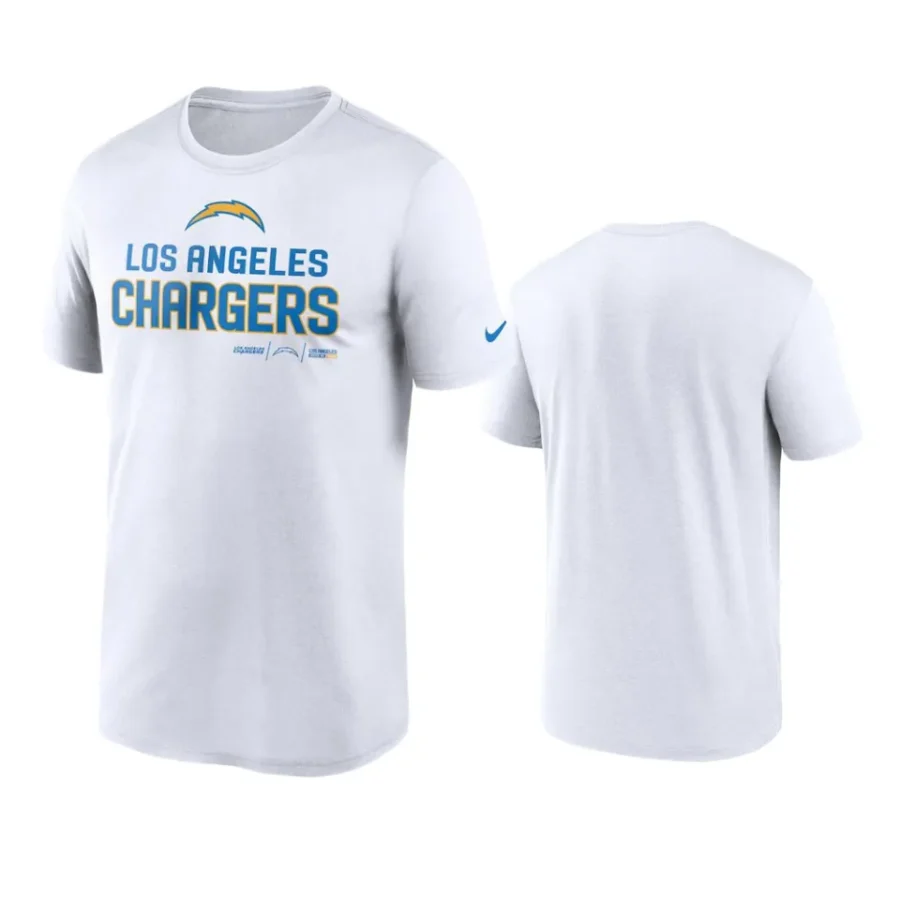 chargers white legend community t shirt