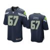 charles cross seahawks college navy game jersey