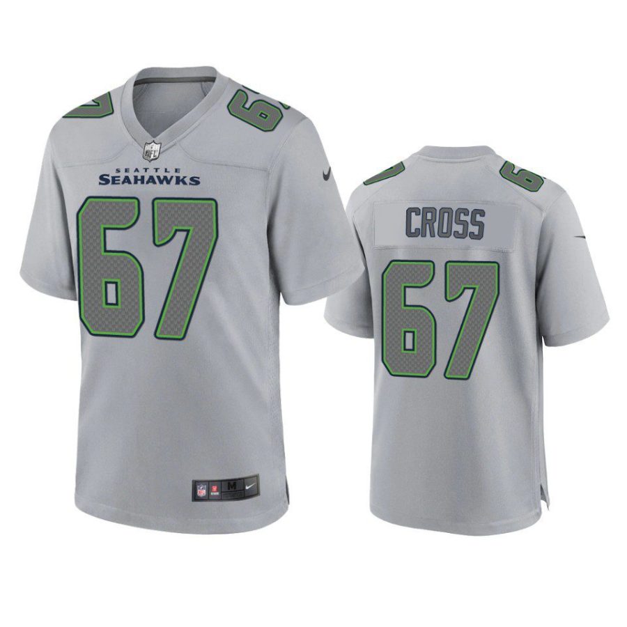 charles cross seahawks gray atmosphere fashion game jersey