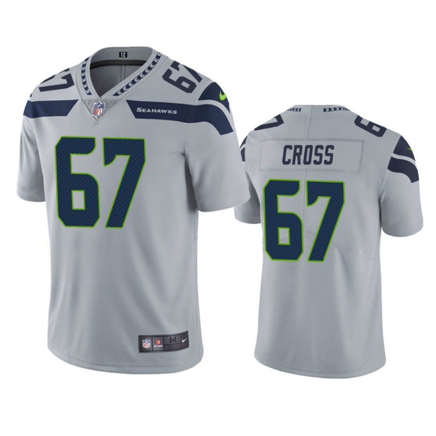 charles cross seahawks gray vapor limited jersey