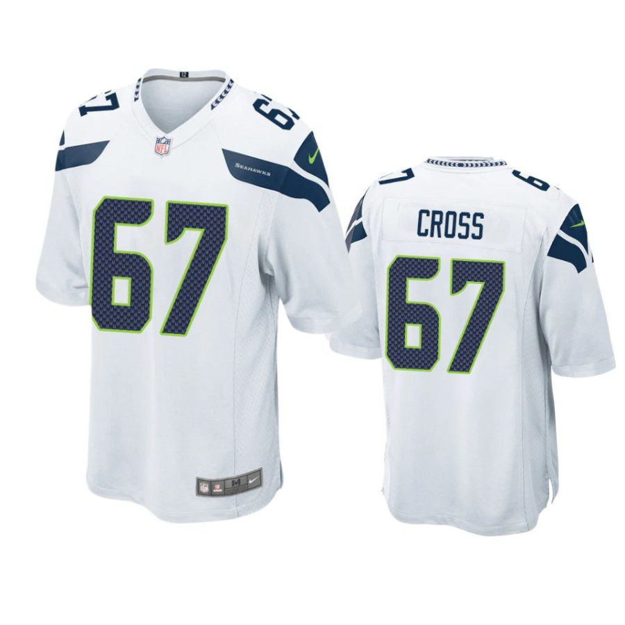 charles cross seahawks white game jersey